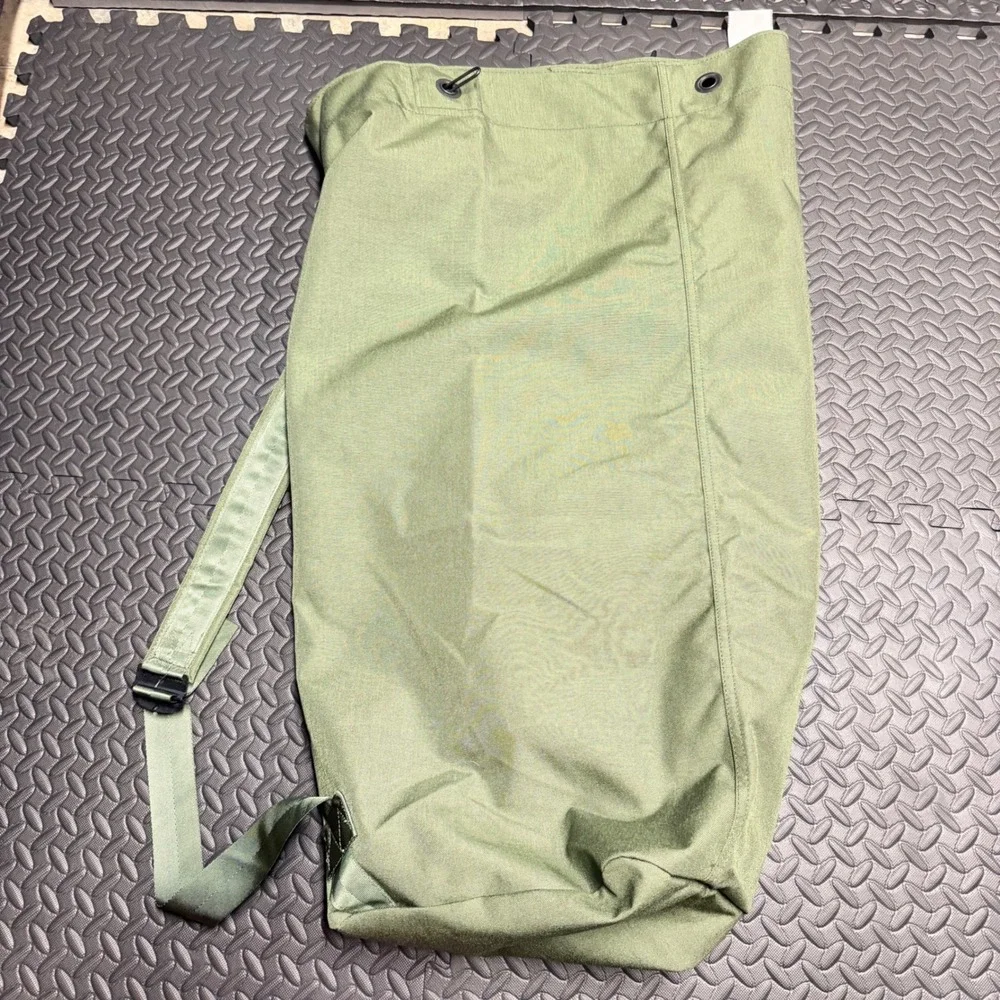 Aurora Industries Duffel Bag Large OD Green Military Sea Backpack Straps NEW